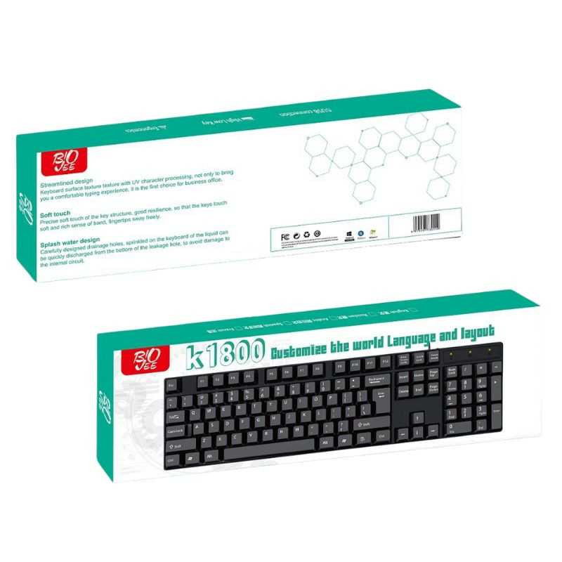 Clavier Filaire USB K1800 - Clavier Anglais — ECO · Smarty Paris 18e